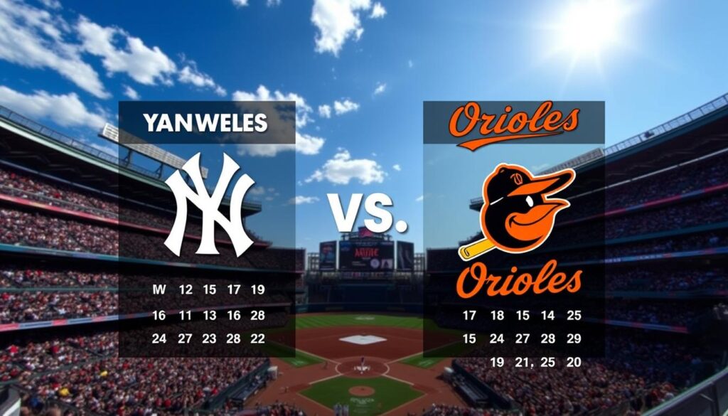 Yankees vs Orioles schedule