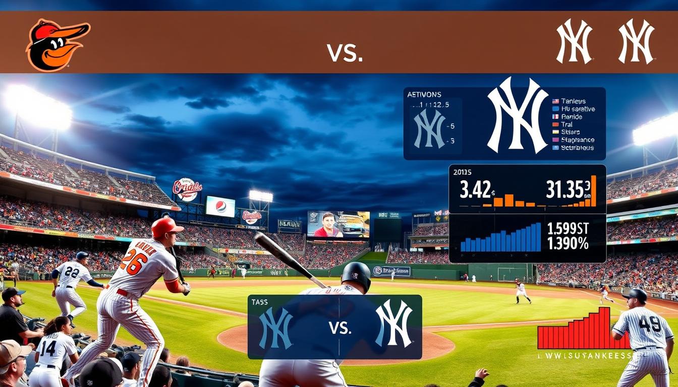 baltimore orioles vs yankees match player stats